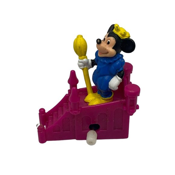 Action Figure Disney 1991 Burger King Mickey Mouse King Wind Up Toy - Picture 3 of 5